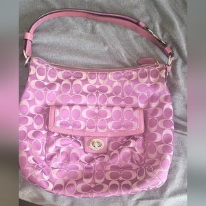 Coach purple shoulder bag